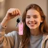 AGADMCM Rechargeable Personal Safety Alarm, 130dB Emergency Siren with LED Flashlight, Portable Keychain for Women, Kids, Elderly, Night Running & Travel (Baby Pink) view 2