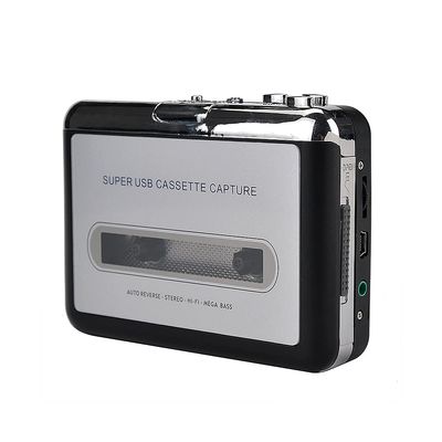 Gugxiom Tape to MP3/CD Converter, Portable Cassette Player, Audio Output for Headset, Speaker with Plug N Play and User Manual, Easy to Use