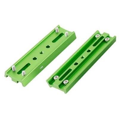 4 Screws Positioning Dovetail Plate 140mm Equatorial Instrument Holding Clamp Board Red Black Green Astronomical Telescope Part(Green)