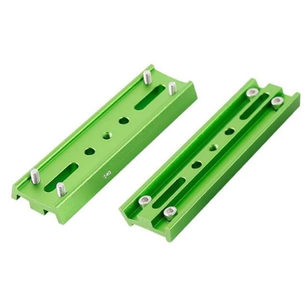 4 Screws Positioning Dovetail Plate 140mm Equatorial Instrument Holding Clamp Board Red Black Green Astronomical Telescope Part(Green)