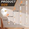 Outlet Extender Stick - Features 2 USB-A, USB-C and 2 AC Outlets, Adjustable Disassembly Extends 6"-35", 360 Access Hard-to-Reach Outlets, Wall Plug Power Socket Expander Nightstands, Sofa, Desks view 3