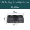 Lab Microscope Slides 0.3X 0.5X 0.75X 1X 1.5X 2X Auxiliary Barlow Objective Lens with 42mm Mounting Thread for Industrial Single Monocular Microscope Microscope Parts(0.75X) view 2