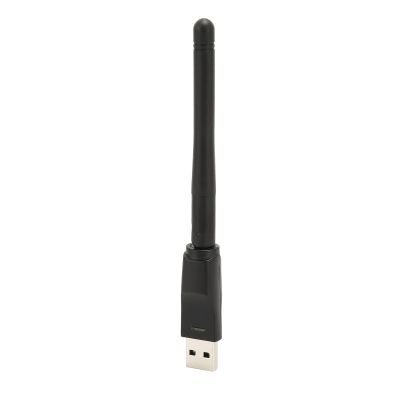 ZJchao MT7601 USB WiFi Adapter 150Mbps High Speed Wireless Network Card with Integrated Antenna for Laptop Desktop Computers ABS