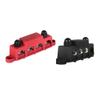 NEW 4 Post Busbar Bus Bar Power Distribution 12V 250A 3/8" Red and Black Pair view 4