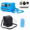 Camera Protection Bundle Compatible with Polaroid Go, for Silicone Case, Carry Bag & Lens Cap Set (Blue Set) view 1