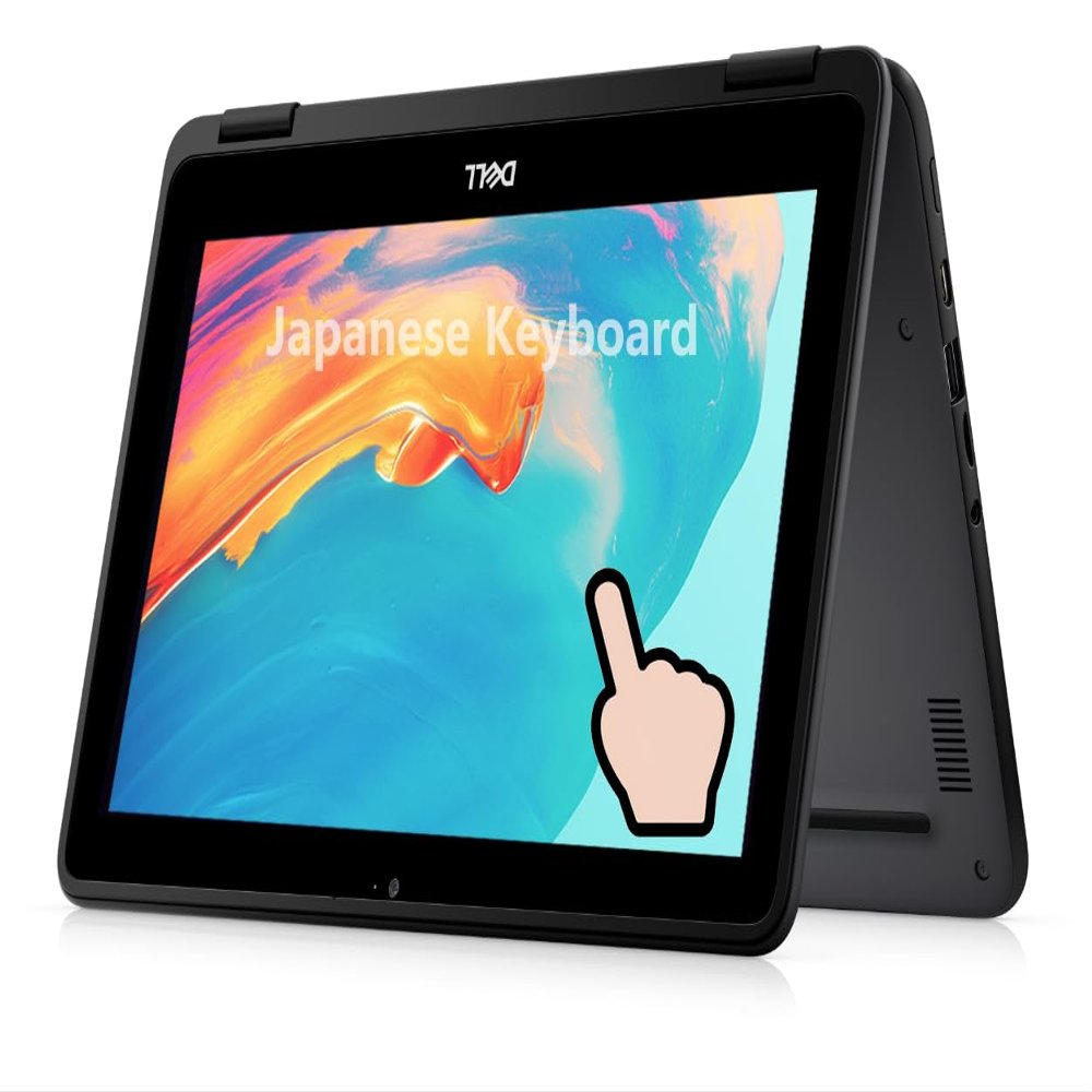 Dell Chromebook 11 3100 2-in-1 Touchscreen Laptop, 11.6" Notebook, Intel Celeron N4000, 4 GB RAM, 32GB eMMC, Japanese Keyboard, Chrome OS(Renewed)