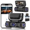 360 Car Dvr WiFi 4 Channels Dash Cam Video Recorder, 360 All-Sides Video Recorder, 1080P HD Camera, Super Night Vision, 170 Ultra Wide, for Sedans,Suvs,Truck (24 H Parking Recording, 32GB) view 1