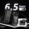 4K Mini Body Camera - Thumb Sports Action Cam 128GB with Audio, Wearable Hands-Free Chest Pov Recording, Helmet Mount & Magnetic Personal Clip On Camcorders - For Cap Shirt Outoor Cycling Skiing view 3