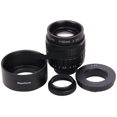 50mm F1.4 Lens + C-PQ Lens Mount Ring Adapter + Macro Ring for Pentax Q / Q10 / Q7 / Q-S1 Camera Excellent