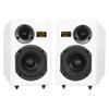 SMSL Bookshelf Speakers Tabebuia, Studio Hi-Fi Speakers for Home Audio Wavecor Custom Drivers, 100 Watts Per Channel, Audiophile HIFI Two-Way Bookshelf Desktop Surround Passive Speaker, White(Pair) view 1