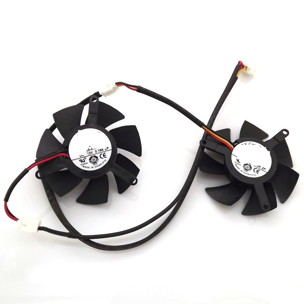 FS1250-A1053A 12V 0.19A 45mm 39x39x39mm 3Wire 4Pin for MSI for N430GT 520GT 610GT 620GT 630GT V5 Graphics Card Cooling Fan Easy to Replace