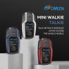 OMIZN BK Walkie Talkie with Unlimited Range Over 4G LTE, AES-256 Encrypted Two Way Radio, Noise Reduction, IP65 Waterproof, Type-C Charging, Lifetime Free Use (Blue, 3 Pack) view 2