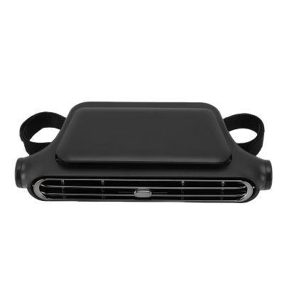 Diydeg Car Seat Fan, Bladeless Adjustable USB Powered Headrest Fan Headrest Cooling Cooling Backseat Neck for All Cars Vehicle Van RV Truck (Black)