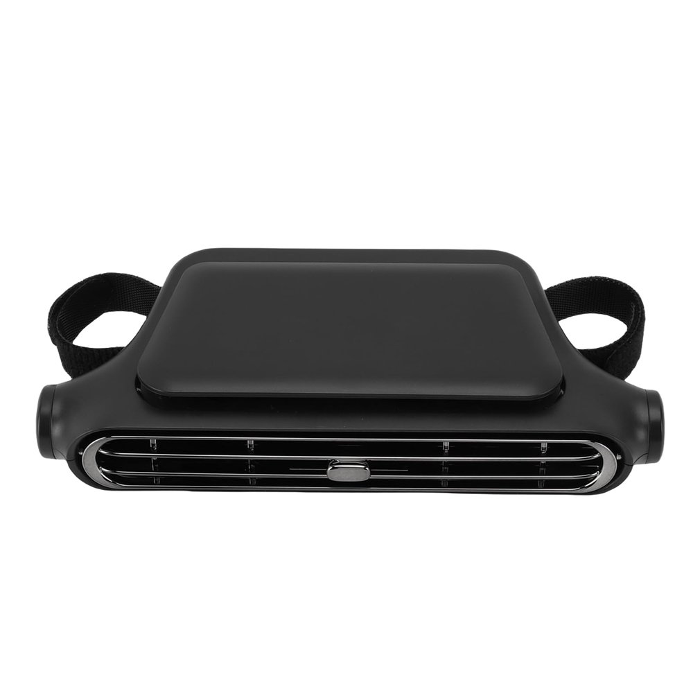 Diydeg Car Seat Fan, Bladeless Adjustable USB Powered Headrest Fan Headrest Cooling Cooling Backseat Neck for All Cars Vehicle Van RV Truck (Black)