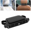 Diydeg Car Seat Fan, Bladeless Adjustable USB Powered Headrest Fan Headrest Cooling Cooling Backseat Neck for All Cars Vehicle Van RV Truck (Black) view 2