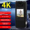 RASTKY 4K Body Worn Camera Rotatable Lens Night Law Enforcement Recorder 1080P HD Wearable Video Camera with Back view 3