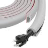 Wall Cord Hider, Flexible Self-Adhesive Wire Cover, Side-Open Cable Raceway for Cords on Wall, Cord Concealer for Mounted TV, Home Theater & Office (Gray, Regular-118inch) view 1