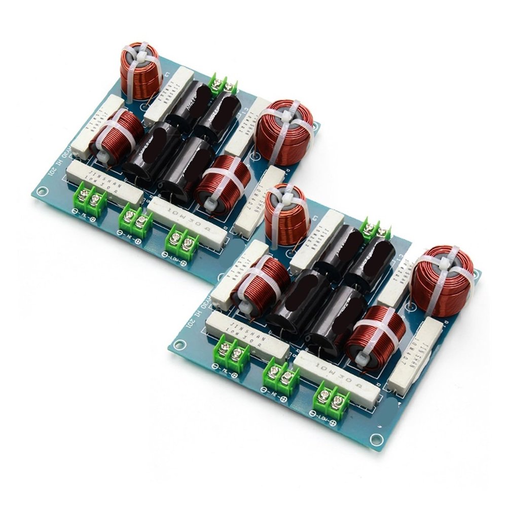 2PCS 3 Way 300W DIY Home Speaker Filter Circuit Frequency Divider Home Theater Stereo Crossover Filters