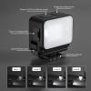 Gugxiom Magnetic LED Video Light for Osmo Action 6, IPX4 Fill Light with Cold Shoe, 3 Color Modes Dimmable Rechargeable Vlog Lamp view 3