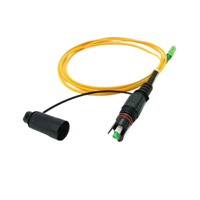 10PCS IP67 Waterproof Optitap Mini SC/APC Fiber Optic Patch Cord 1 Meter Yellow LSZH(10PCS Corning)