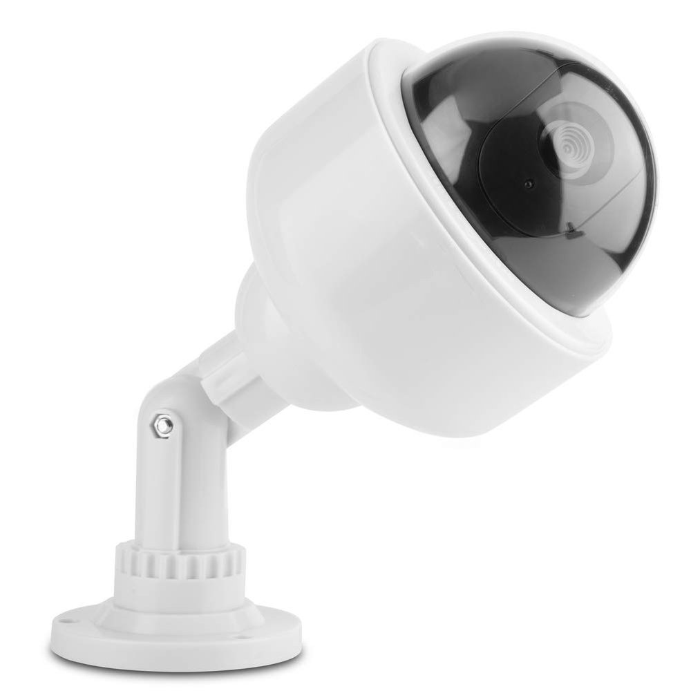 aqxreight Dummy Security Camera Dome Shape Blinking Fake Security Camera 360 Rotation Durable Material Col Dummy CameraFake CameraCCTV CameraDome CameraFake Dome