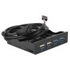 aqxreight 3 5 Inch 19PIn T9 Pin High Speed USB3 0+USB2 0 4 Port Floppy Drive Front Panel Interface 2 with Th 3 5 Inch Floppy Drive Front PanelFront Panel DriveUSB 2 0 view 3