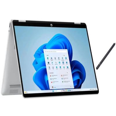 HP OmniBook 5 Flip 2-in-1 14" Full HD+ Touch-Screen Laptop | Intel Core 7 150U|Intel Graphics| Copilot | Webcam| Silver | 16GB RAM DDR5 | 512GB SSD |Windows 11 Pro |Bundle with Stylus Pen