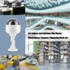 CFTGIW Dummy Security Camera Dome Shape Blinking Fake Security Camera 360 Rotation Materia Dummy CameraFake CameraCCTV CameraDome CameraFake Dome view 2