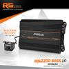 PRV Audio 2200 Watts Monoblock Class D Subwoofer Amplifier RS2200 BASS 1 Ohm  12 Volts Car Amp, Built-in Crossover, Bass Boost, Smart Fans with Remote Sub Level Control Bass Knob Included view 2
