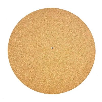 12inch Cork Turntable Platter Mat Vibration Reduction Static Resistant Vinyl Record Pad for LP Vinyl Record Players Accessories(A)