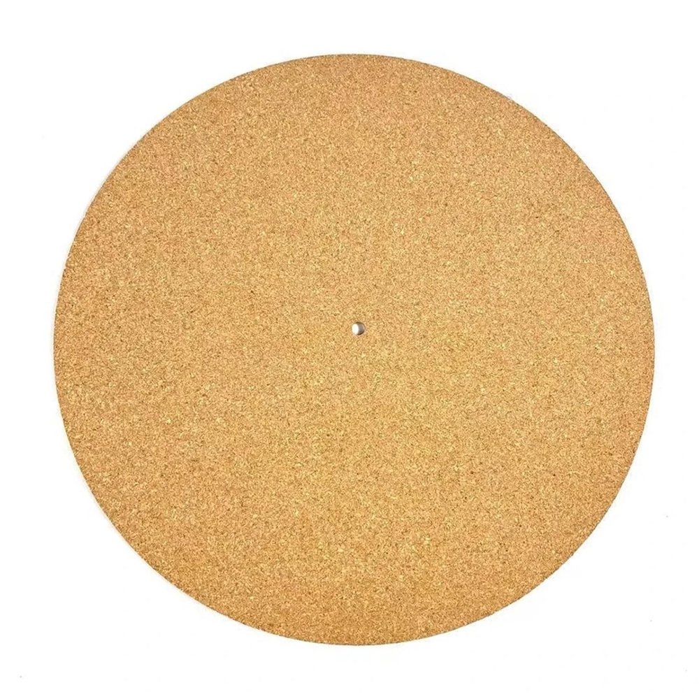 12inch Cork Turntable Platter Mat Vibration Reduction Static Resistant Vinyl Record Pad for LP Vinyl Record Players Accessories(A)