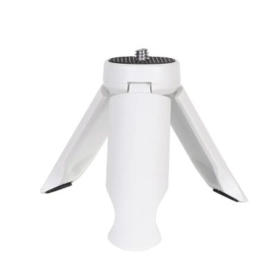 Compatible for DJI Pocket 3 - Mini Portable Desk Tripod with 1/4'' Screw for Vlog Grip Fill Light Gimbal Accessory(White Color)