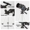 YUANZIMOO Telescope Kids Telescope 70mm Aperture 300mm AZ Astronomical Portable Telescope for Kids Adults Beginners with Upgrade Tripod Pink view 2