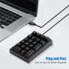 17-Key Numeric Keypad - Multi-Functional Calculator Pad, Plug-in Computer with USB Connection, Number Pad with Responsive Keys, External Keyboard, Wired Keypad for PC Desktop view 4