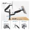 ADBWEKKF Desktop stand dual-arm monitor with gas spring, 17-32 inch view 2