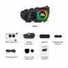 Motorcycle Helmet Bluetooth Headset, IP67 Waterproof, Voice Assistant, Type-C Charging, Two-in-One Microphone, Ambient Light (R1) view 2