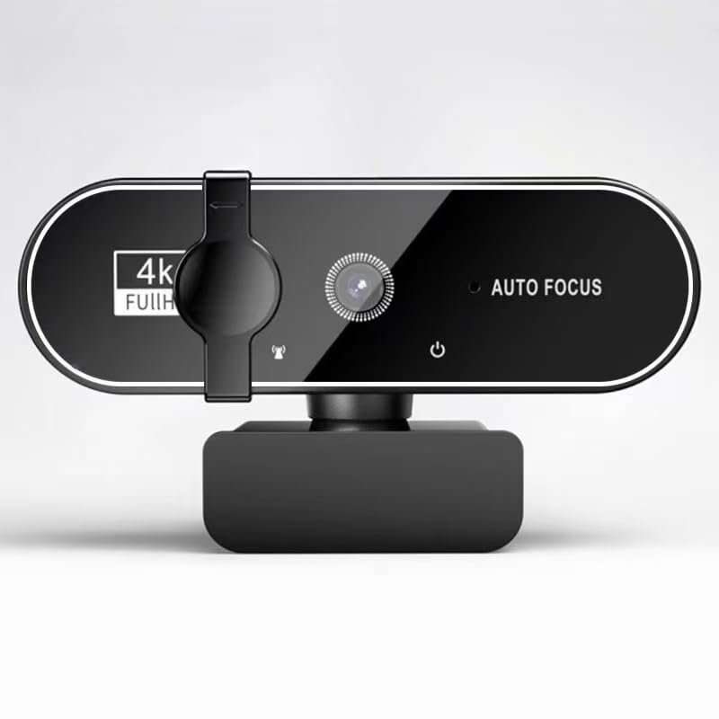 2K/4K High-Definition USB Computer Camera for Online Teaching, Live Streaming, Remote Meetings & Video Calls