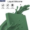 Stargear Starlink Mini Case, Mini Protective Cover Liquid Silicone Case for Starlink Satellite Dish, Accessories for Starlink Portable Full Cover Shell with Black Sticker, Green view 4