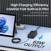 65W Surface Pro Charger,Microsoft Windows Surface Charger for Surface Pro 3/4/5/6/7/8/9/10/X/11/12 Power Adapter,Compatible for Both Microsoft Surface Book/Laptop/Tablet,Support 44W 36W view 2