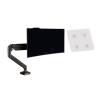 ADBWEKKF Monitor stand riser with robotic arm, pneumatic desktop rotation, no holes(Black) view 1