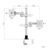 ADBWEKKF Tilt and Swivel Dual Monitor Arm 14-27 Inch 50-75mm XD08(XD08-700) view 2
