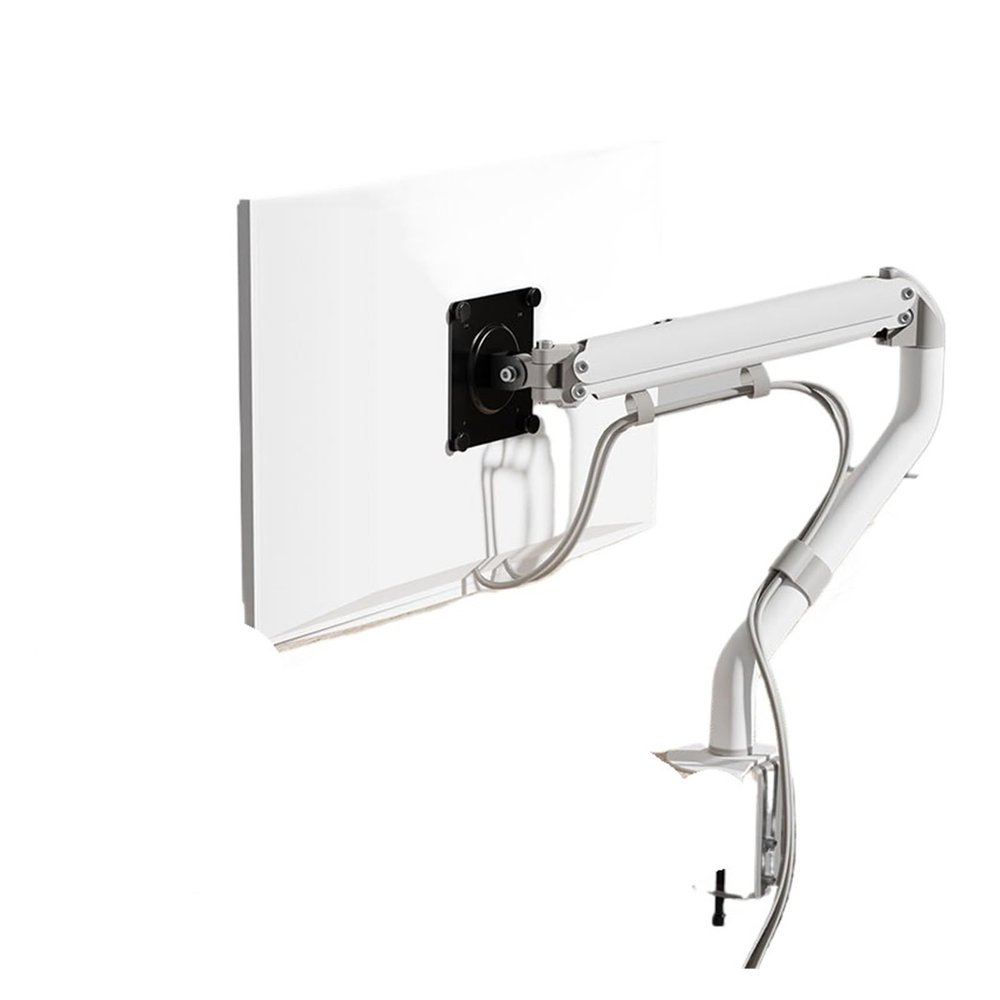 ADBWEKKF Liftable display screen robotic arm, 17 to 32 inches telescopic(White)