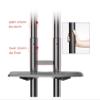 ADBWEKKF AVA1500-60-1P TV Cart 32"-70" Flat Panel LED Stand with Tray and AV Mount view 4