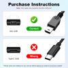 Toxaoii USB Power and Data Cable Compatible with Texas Instruments Calculators TI-84 Plus CE, TI 89 Titanium, TI Nspire CX II CAS, TI Nspire CX CAS Graphing Calculator Charger (Black) view 4