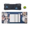 Floral Large Mouse Pad 16"36" inch Extended Gaming Mousepad Desk Mat Long Computer Keyboard Non-Slip Base Stitched Edges for Home Office Work view 4