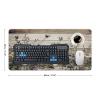 Floral Large Mouse Pad 12"24" inch Extended Gaming Mousepad Desk Mat Long Computer Keyboard Non-Slip Base Stitched Edges for Home Office Work view 2