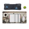 Floral Large Mouse Pad 12"24" inch Extended Gaming Mousepad Desk Mat Long Computer Keyboard Non-Slip Base Stitched Edges for Home Office Work view 4
