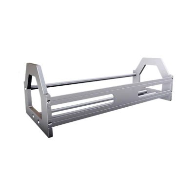 KEG801302 Home Industrial Style Open Metal CD Albums Holder Desktop Aluminium Alloy Record Rack Storage