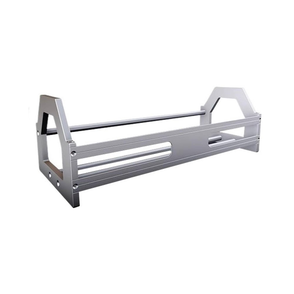 KEG801302 Home Industrial Style Open Metal CD Albums Holder Desktop Aluminium Alloy Record Rack Storage