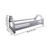 KEG801302 Home Industrial Style Open Metal CD Albums Holder Desktop Aluminium Alloy Record Rack Storage view 2